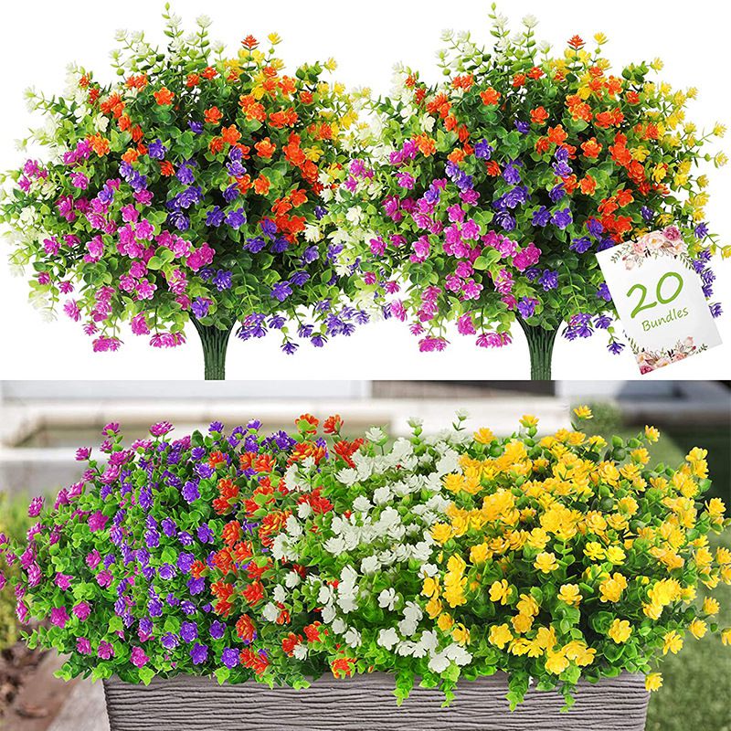 Flower Girl Basket - 3/6 個人工植物の花ユーカリベビーブレスフェスティバル結婚式屋外盆栽アーチドア中庭花瓶ホーム Diy ギフトボックス
