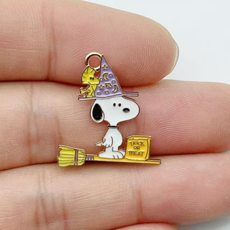 10 個かわいいハロウィン漫画子犬合金エナメルチャームカボチ - Wedding Yes のレビューと価格