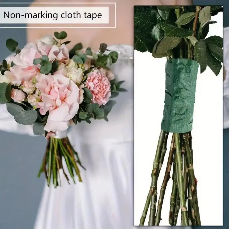 20 ヤードグリーンブーケ花柄テープ自己粘着包装紙テープ花屋 - Wedding Supply Decor のレビューと価格