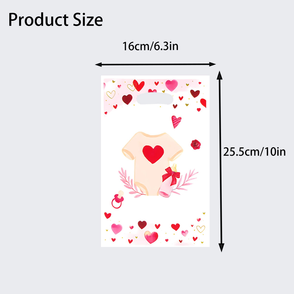 20個/40個入りパーティーギフトバッグ、ハートプリントと恋 - Wedding/Event Supply Store のレビューと価格