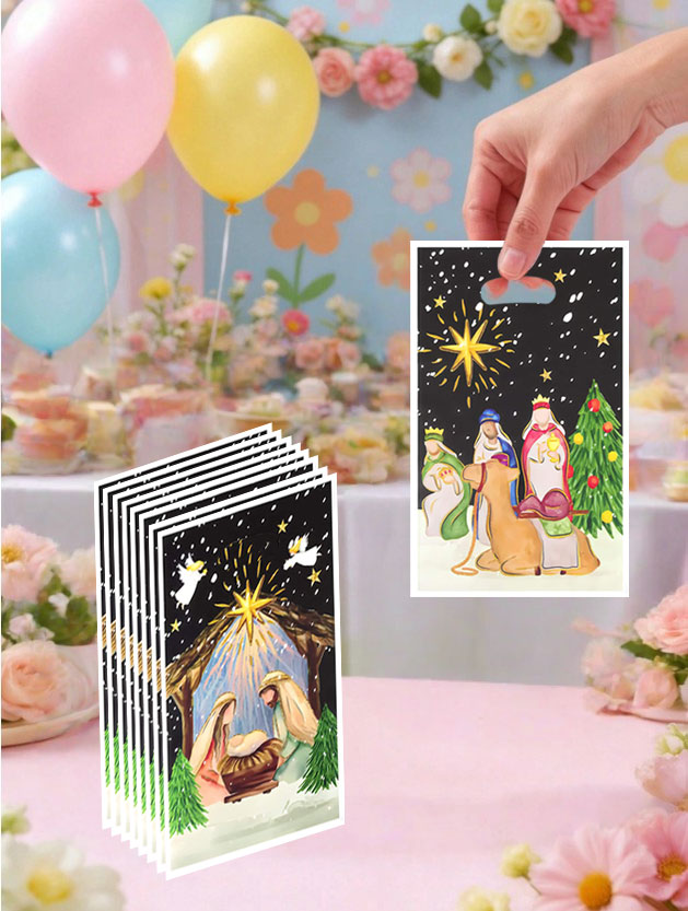 20個/40個入り洗礼式をテーマにしたギフトバッグ、夜と雪の - Wedding/Event Supply Store のレビューと価格