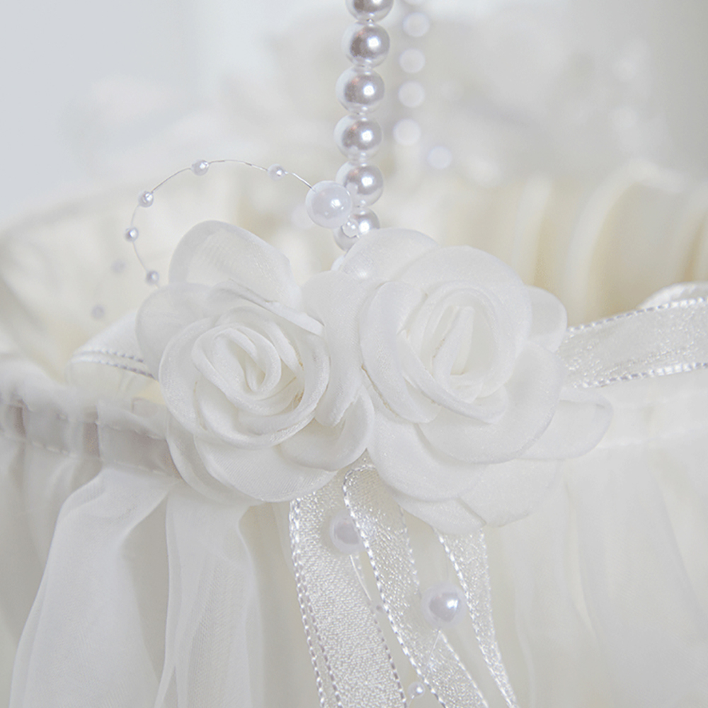 フラワーガールバスケット 結婚式用 フェアリーレース ちょう - Wedding Hampers のレビューと価格