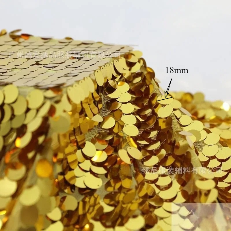 1 ヤードスパンコール付きレース生地大きなスパンコールドレス - Table Runner Sequin のレビューと価格