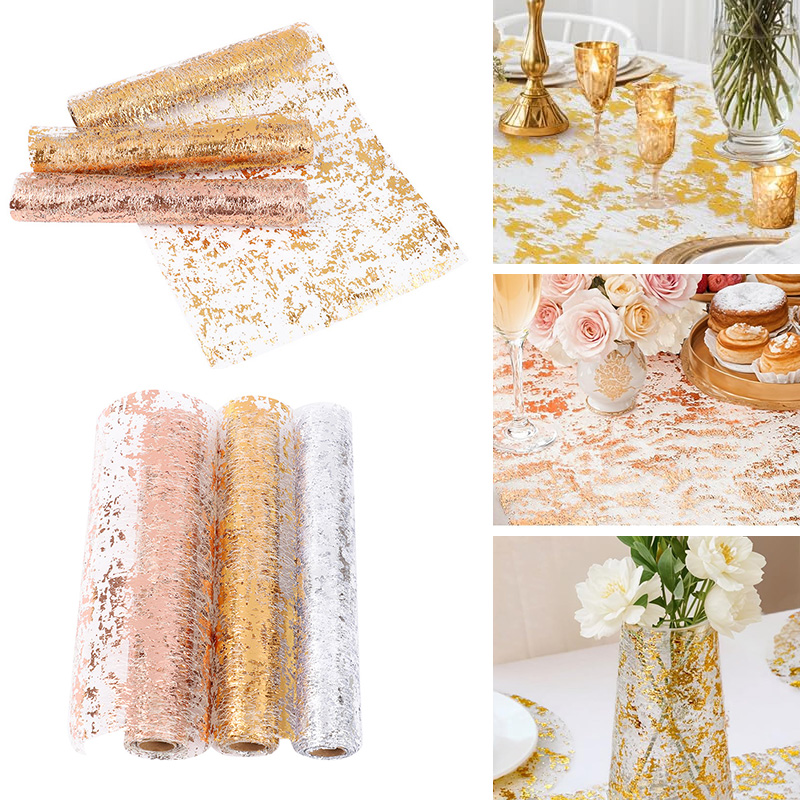 メタリックゴールドテーブルランナースパンコールグリッターメッ - Table Runner Sequin のレビューと価格