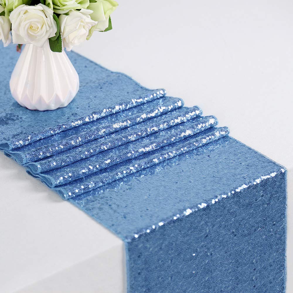 4 個グリッタースパンコールテーブルランナースパークリングパ - Table Runner Sequin のレビューと価格