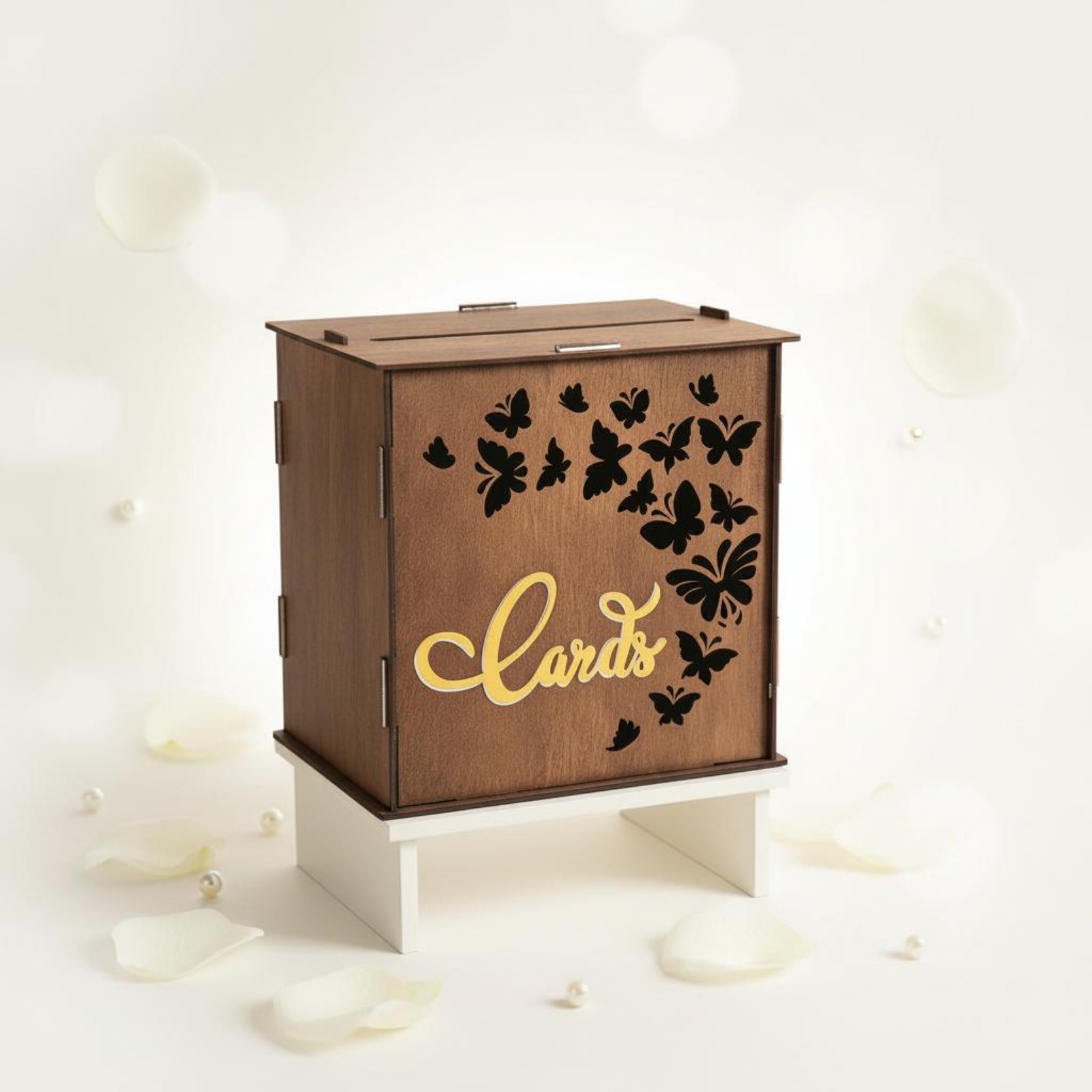 結婚式のカードボックス カードスロット 木製カードボックス  - Wedding Card Box のレビューと価格