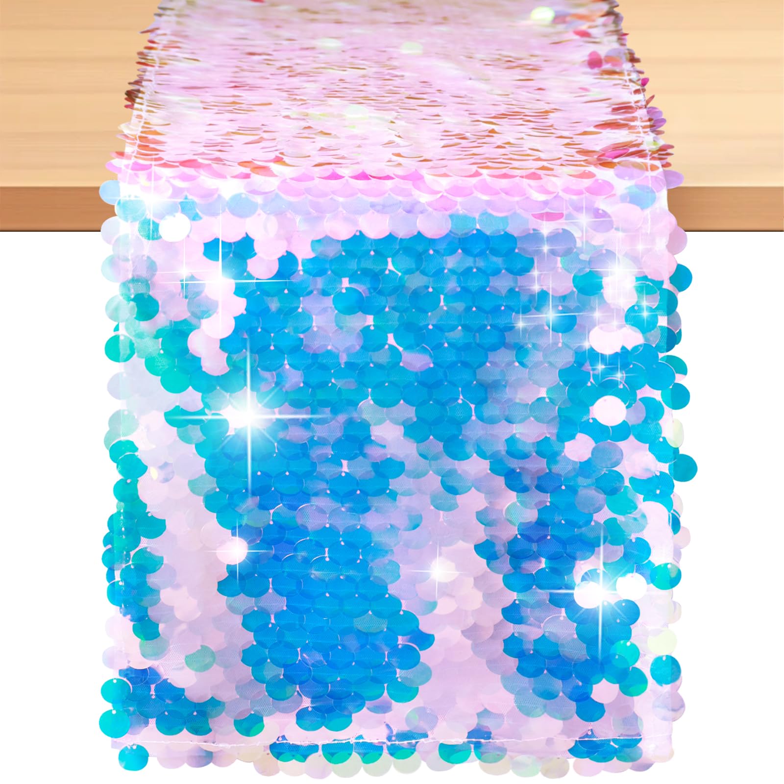 マーメイドパーティーテーブルランナーマーメイドテールスケール - Table Runner Sequin のレビューと価格
