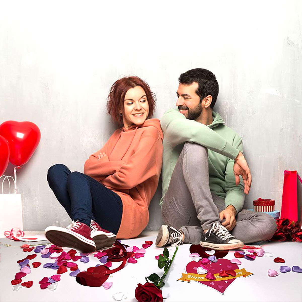 バレンタインデー 200 個 ロマンチックなパッド入り生地  - Wedding Hampers のレビューと価格