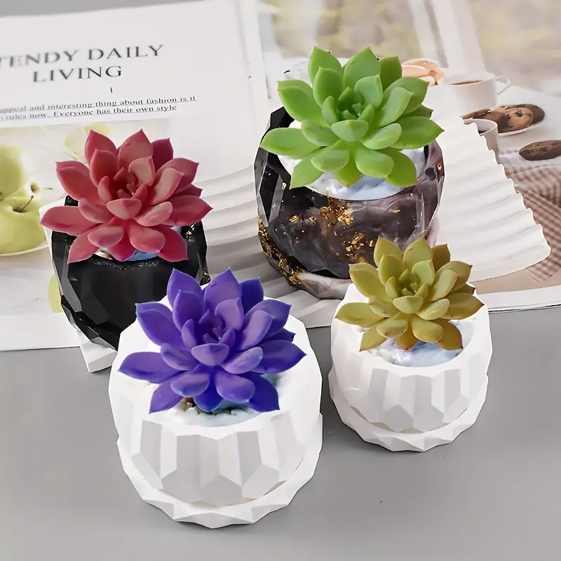 コンクリート植木鉢とソーサー用のシリコンプランター型,DIY - Flower Girl Basket のレビューと価格