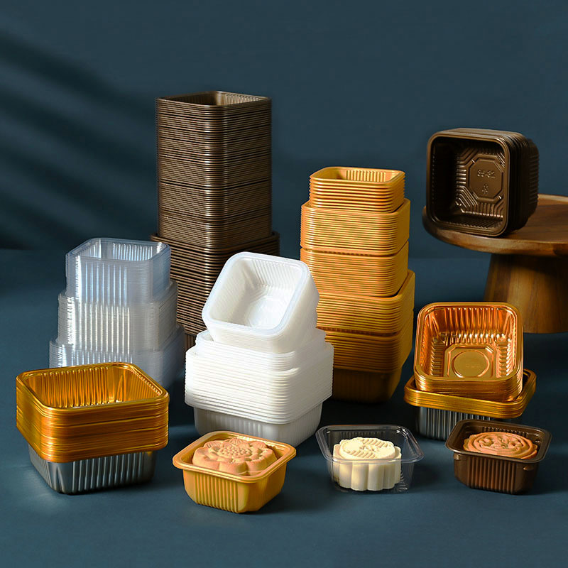 100 個月餅プラスチックトレイ PET ペストリーケーキ卵 - Wedding Supply.Box のレビューと価格
